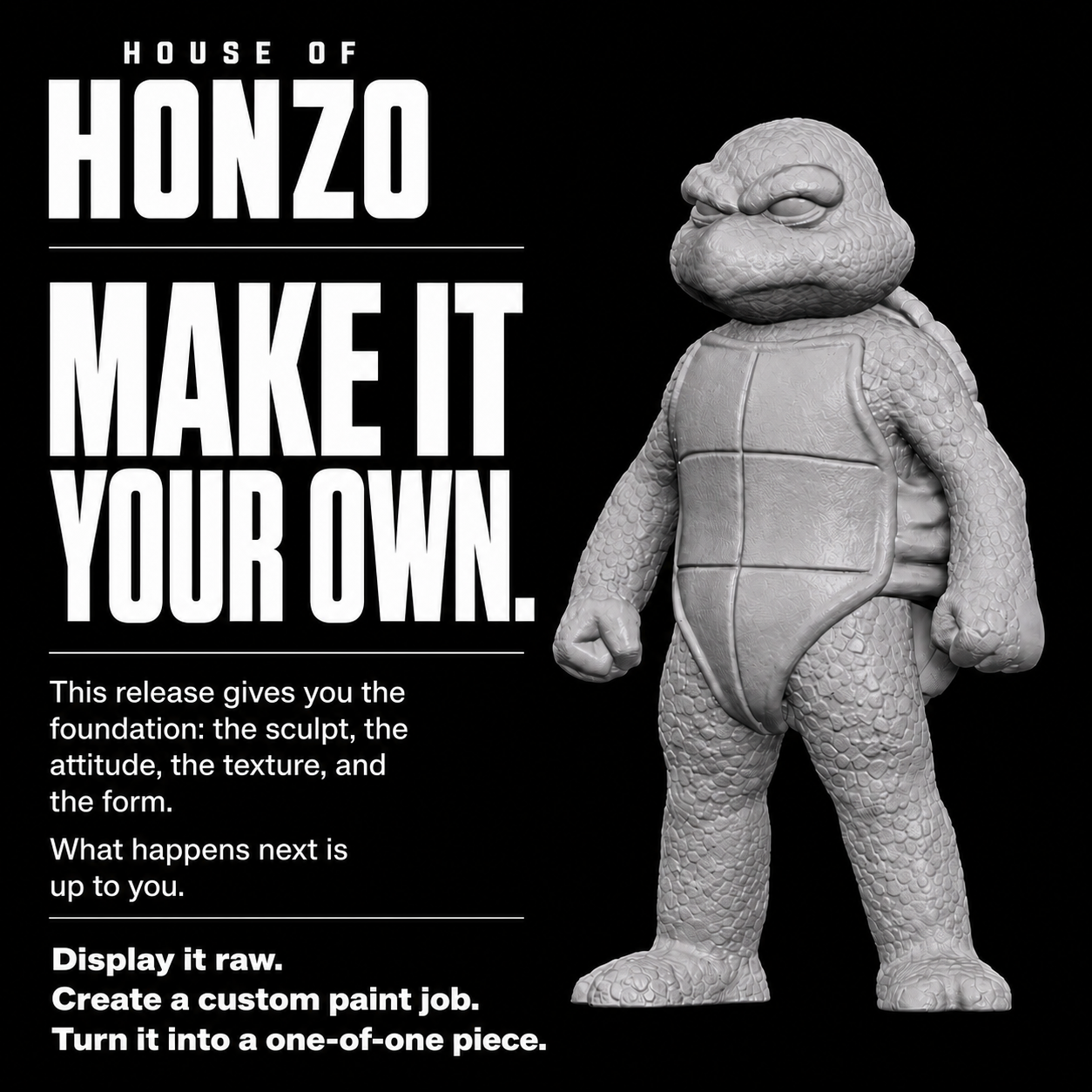 “Shell Yeah!” 4 inch DIY Art Toy (Preorder)